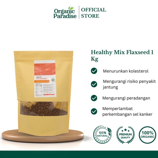 

Healthy Mix Flaxseed 1 Kg / Biji Rami Campur 1 Kg