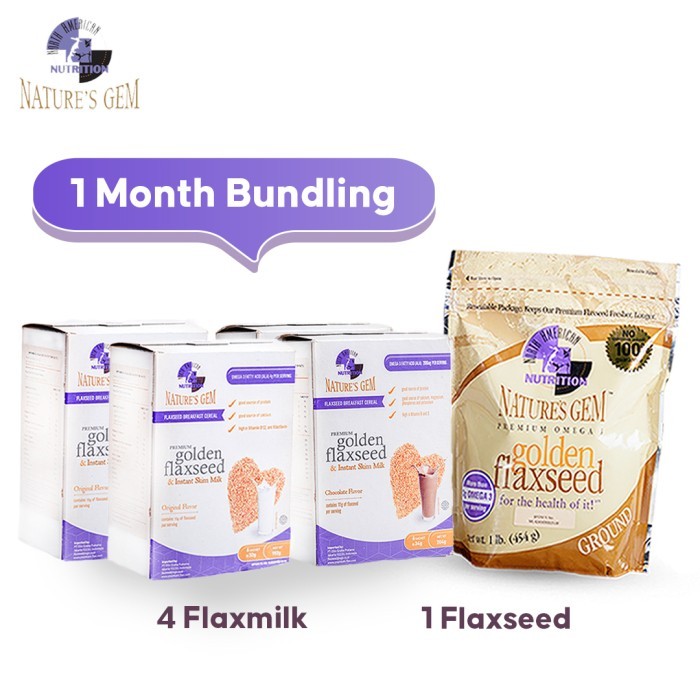 

Paket Bundling 1 Bulan Natures Gem Flaxseed & Flaxmilk