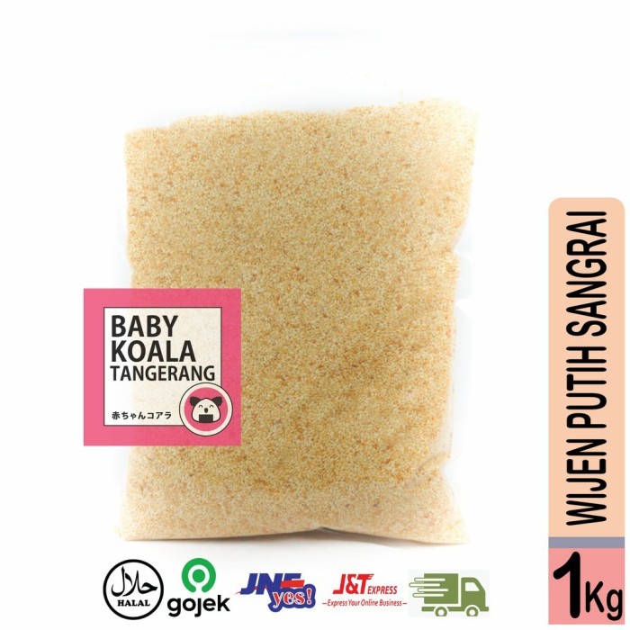 

WIJEN PUTIH SANGRAI 1 Kg IRI GOMA SHIRO Roasted White Sesame Seed