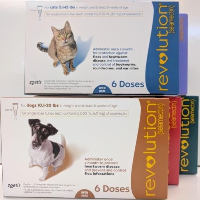 REVOLUTION CAT / REVOLUTION DOG / REVOLUTION TEAL / REVOLUTION BLUE