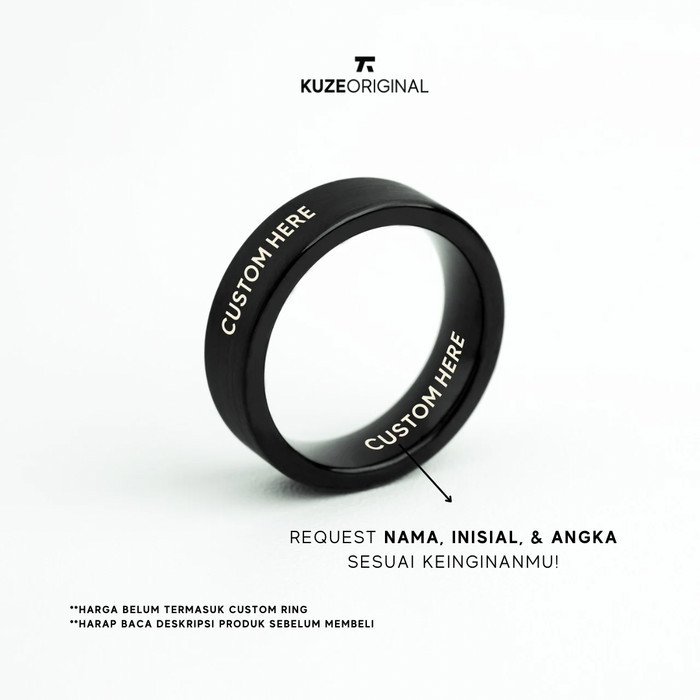 Kuze Original Cincin Tungsten / Ring - Calvin