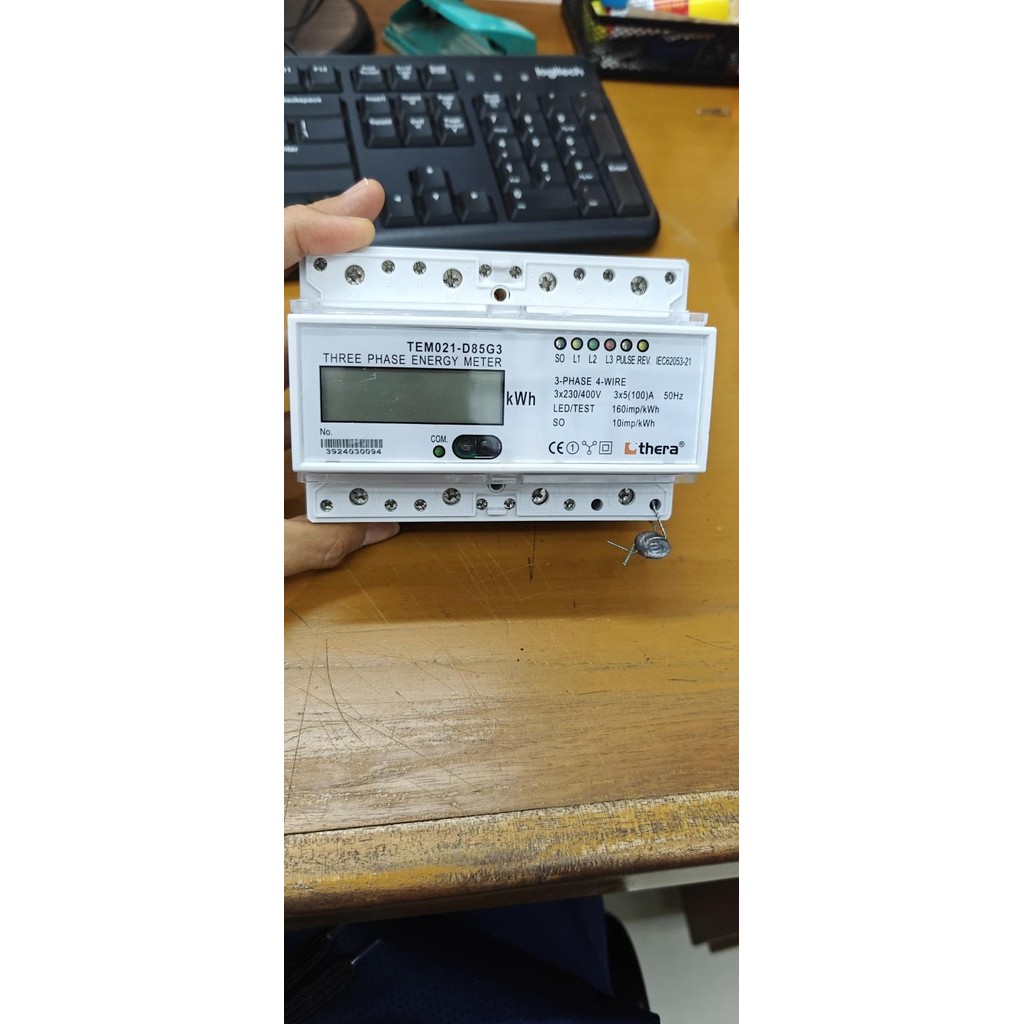 Sale Kwh Meter Thera Tem021-D85G3 Temo21-D85G3 3Phase Single Tariff Digital Direct Connection 5(100)