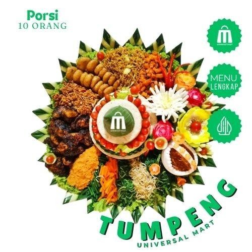 

Nasi Tumpeng Siap Saji Tumpeng Universal Mart Untuk 10 Orang Menu Lengkap Terlaris 100 % Original