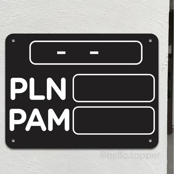 

Papan Akrilik Pln Timbul | Plat Papan Pencatat Pln Acrylic 30X40 Terlaris 100 % Original
