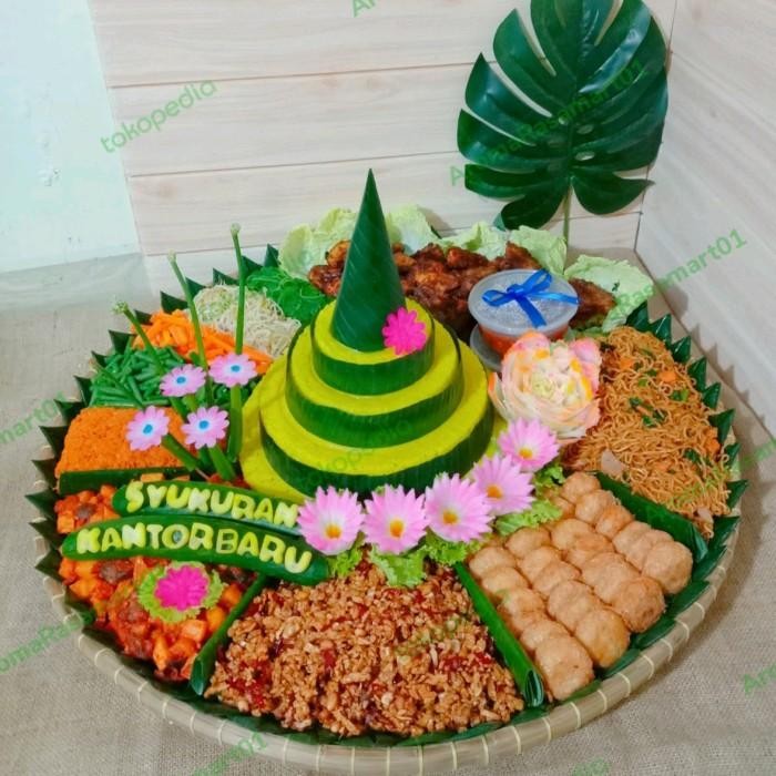 

Tumpeng Nasi Kuning/Nasi Liwet/Nasi Ungu/Nasi Ijo/Nasi Kuning 25Porsi Terlaris 100 % Original