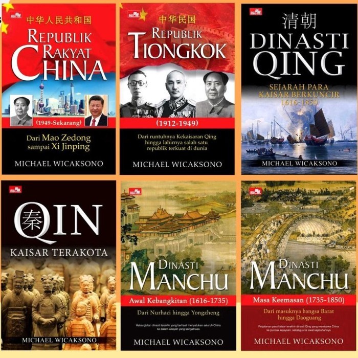 TERLARIS Diskon Buku Michael Wicaksono - Han Kaisar Petani, Qin Kaisar Terakota, Dinasti Manchu,