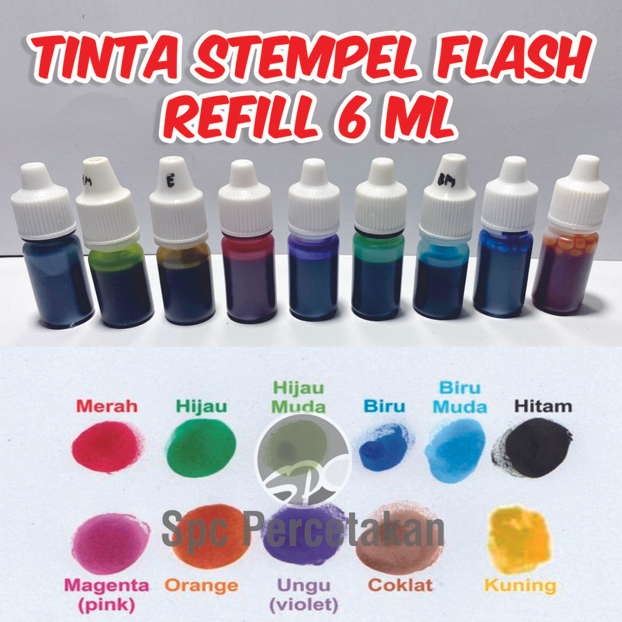 

Tinta Stempel Flash 6ML / Tinta Refill Stempel / Stamp Ink Waterproof Premium High Quality / BERKUALITAS - Ungu