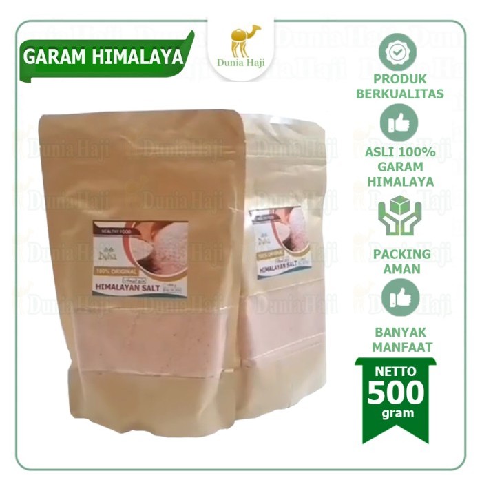 

Himalayan Pink Salt Garam Himalaya NATURAL Kemasan Repack/ 500gr