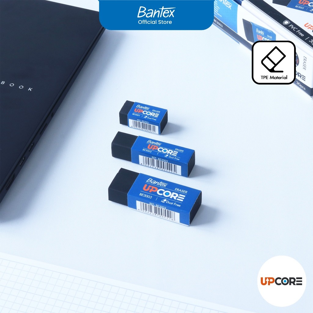 

[BMS Bekasi] Bantex Penghapus Pensil / Eraser Dust Free Warna Hitam / Black