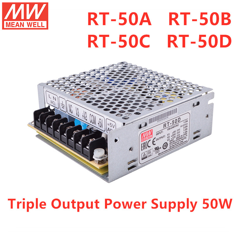 MEAN WELL RT-50 Series Trip Output Switching Power Supply