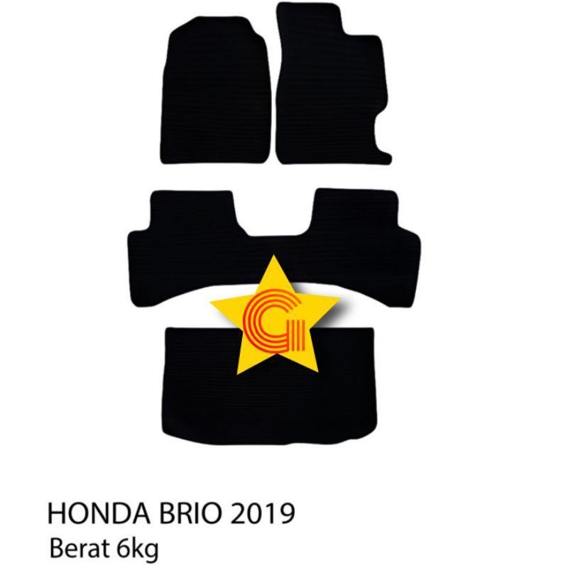 Karpet Karet Mobil Honda Brio 2015-2021 Fullset