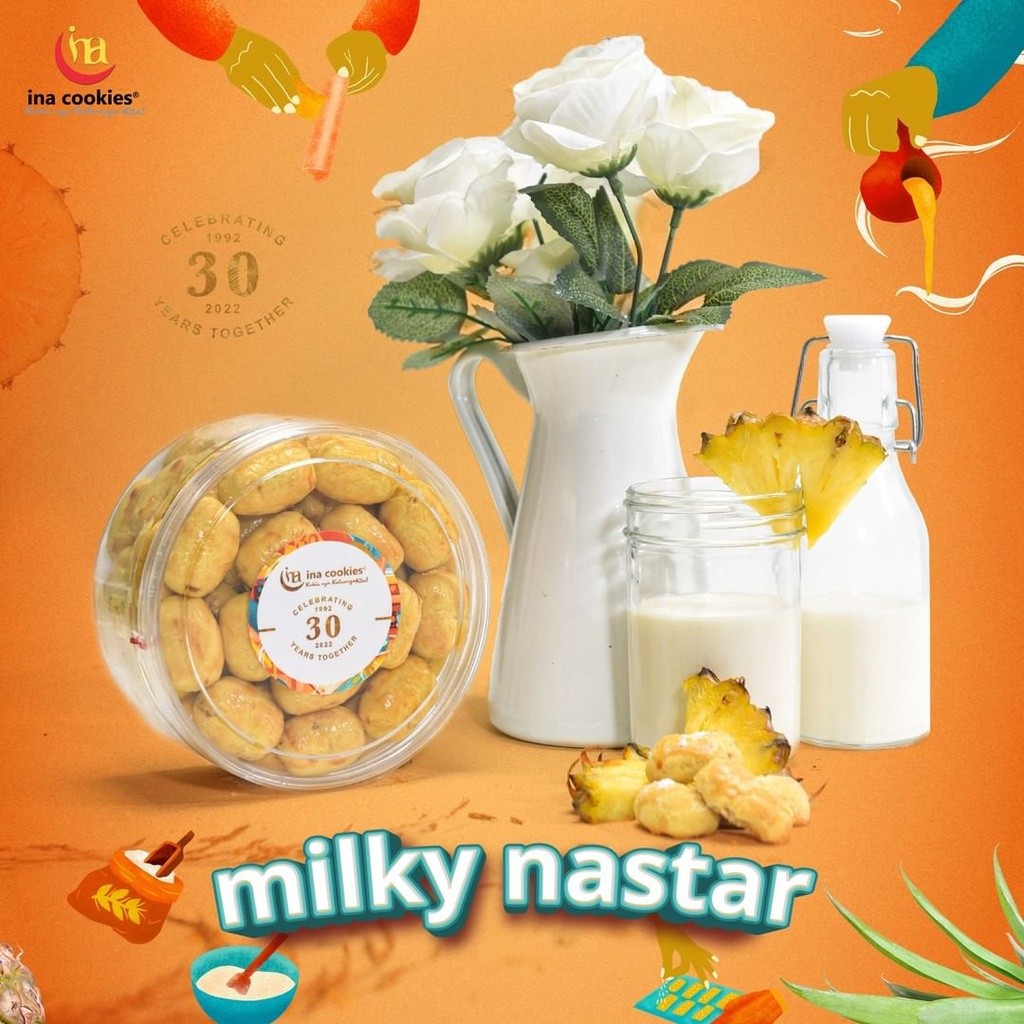 

Ina Cookies Premium Anniversary 30th Milky Nastar Kue Kering Lebaran