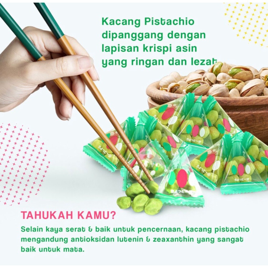 

SENNARIDO GREEN SNACK PISTACHIO 80 GRAM KACANG PISTACIO JEPANG