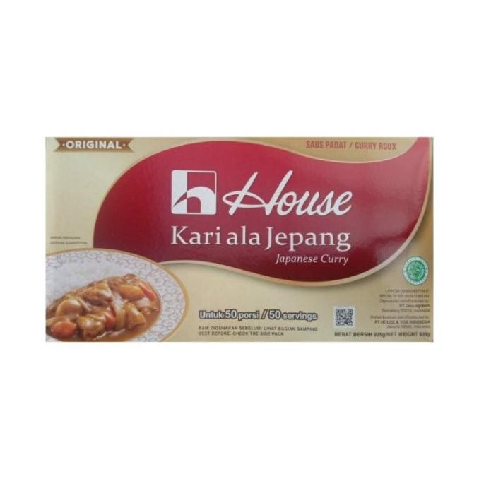 

House Kari Ala Jepang Halal 935 gram 50 Porsi / Saus Padat Curry Roux