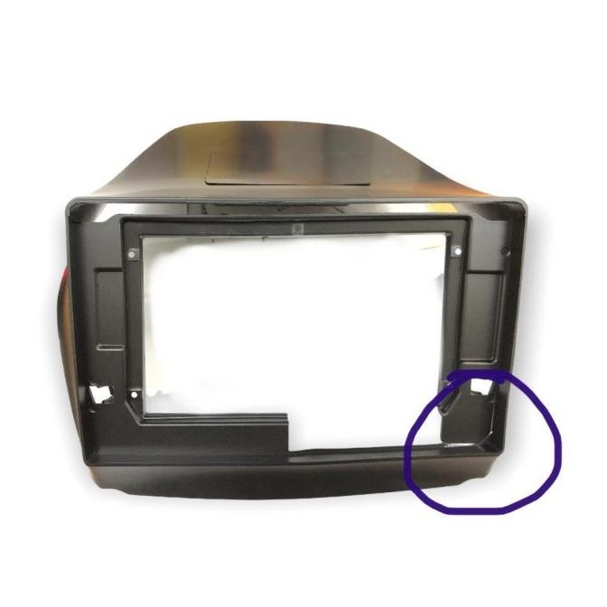 frame head unit android 10 inch Hyundai Tucson ix 35 ix35 2010 minus