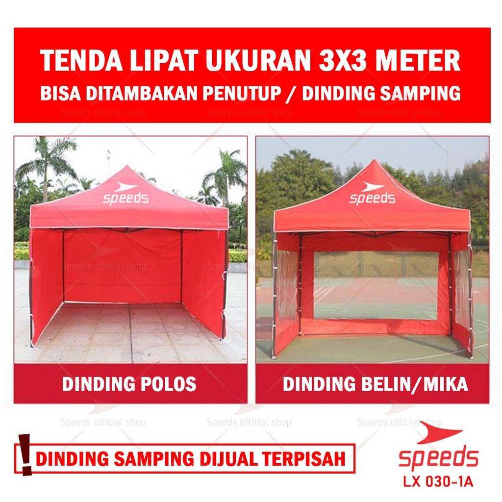 Tenda Cafe Tenda Bazar Pameran Tenda Lipat Tenda Jualan Ukuran 3x3 dan 2x2 M LX 0301A