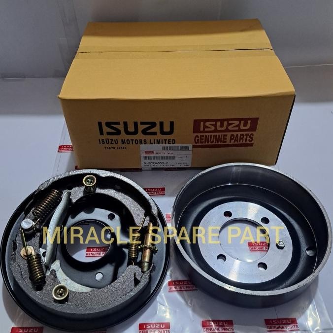 TROMOL REM TANGAN ASSY KOMPLIT ISUZU ELF NHR55 NLR55 BISON TLD56 ORIGINAL QUALITY