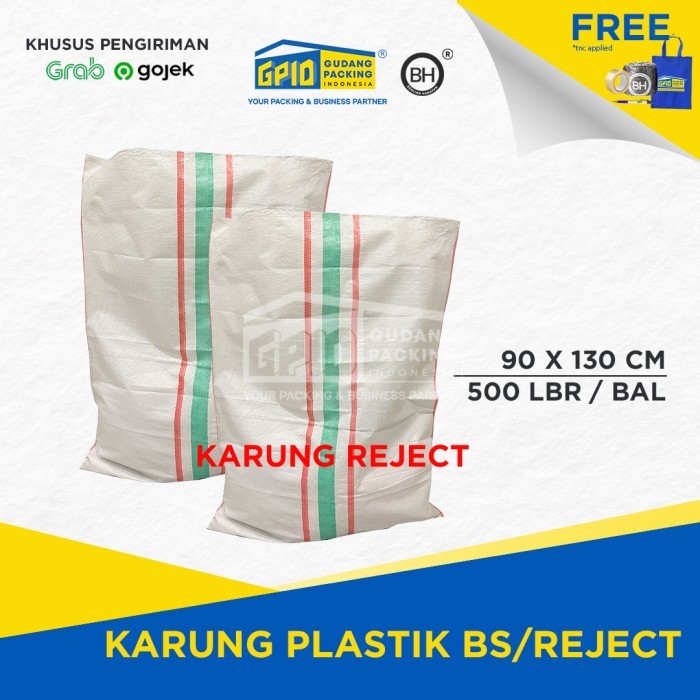 (GOSEND/GRAB) Karung Plastik BS / Reject 90x130