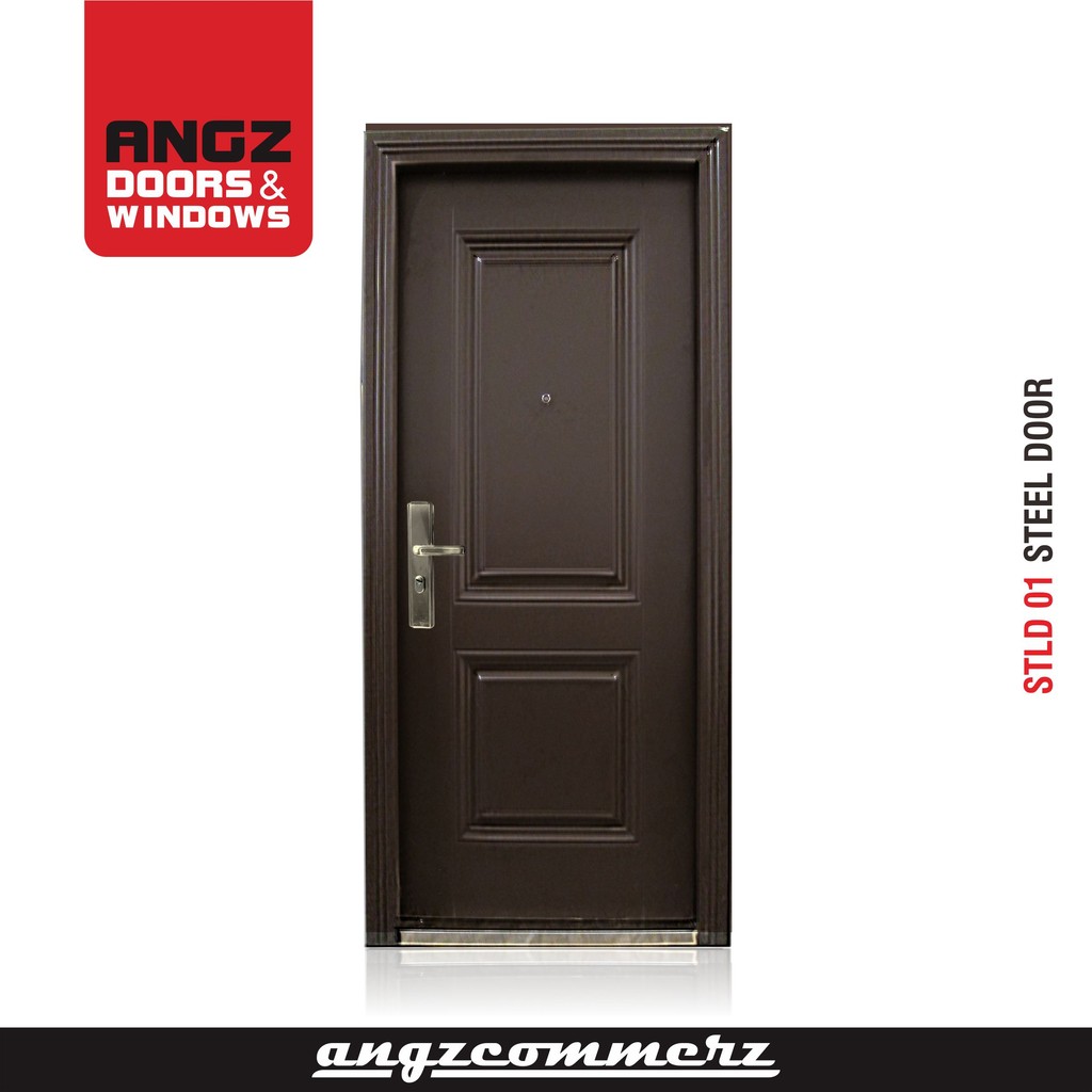 Pintu Rumah Angzdorr Baja Pintu Baja Steel Door Barrington Pintu Tahan Panas dan Hujan Pintu set kus