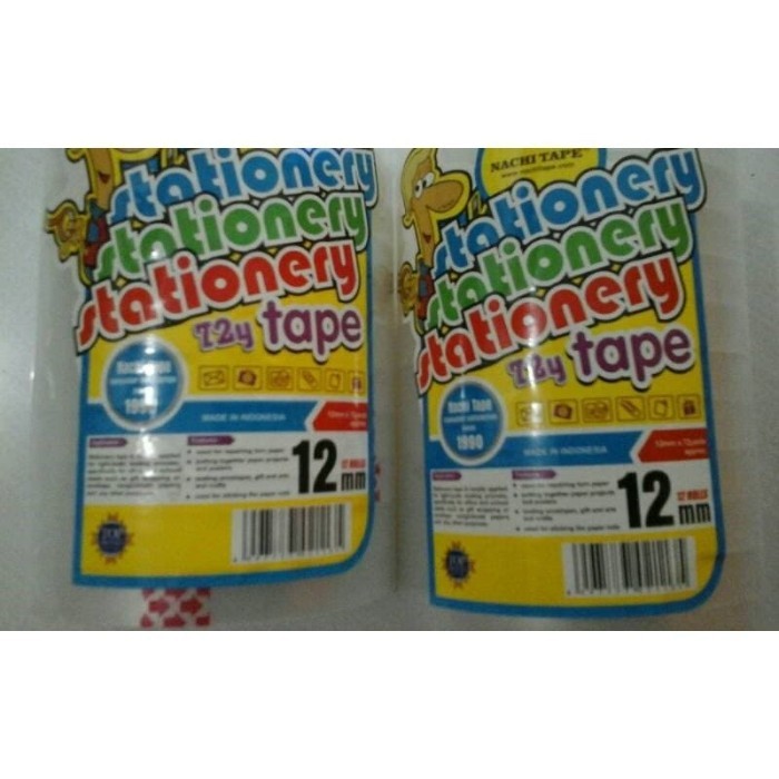 

Nachi Tape Lakban Bening 12 Mm Selotip Isolasi 12Mm Solasi 1/2 Inchi