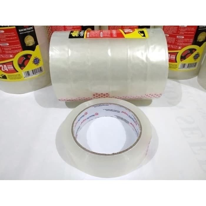 

Nachi Tape Lakban Plakban Bening Selotip Isolasi Isolasi 24 Slop