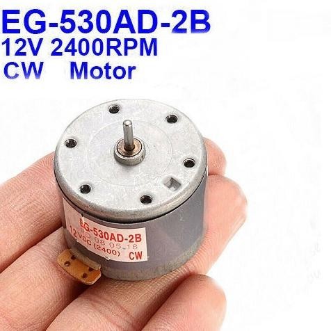 =+=+=+] Motor DC 12V CW ( Kanan ) 2 Pin Dinamo Tape Konvensional For Project Elektronika DVD Mainan