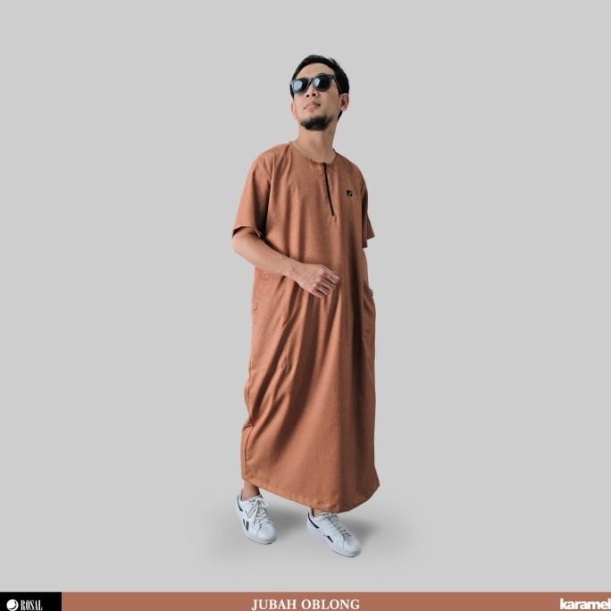 ROSAL JUBAH GAMIS - JUBAH KAOS OBLONG PRIA by KARAMEL (M - XXXL) Terlaris