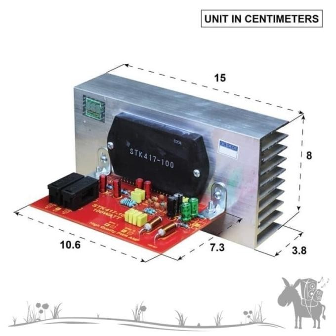 Pekan Promo Kit Driver Power Amplifier Stk 417 Dengan Heatsink Bell Bgr Asli