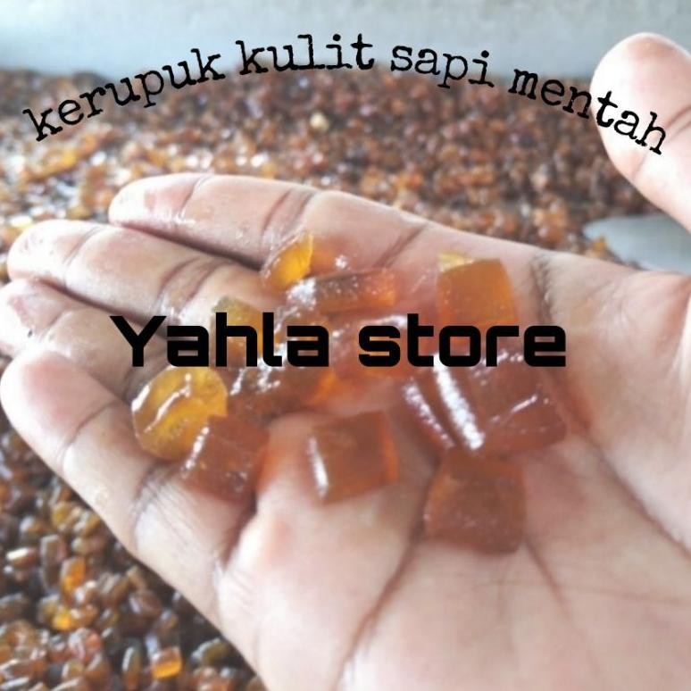 

Kerupuk/krupuk/dorokdok/rambak/jangek/krecek kulit sapi mentah