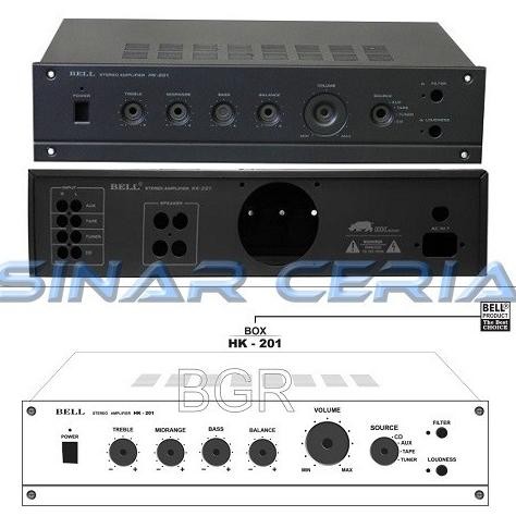 ] Box Power Amplifier HK-201 BOX BELL HK 201 Box Amply HK201