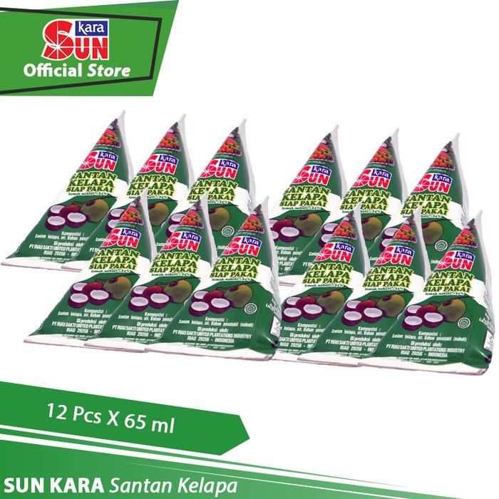 

Sun Kara Santan Kelapa (Coconut Cream) 65 Ml - 24 Pcs Termurah 100 % Original