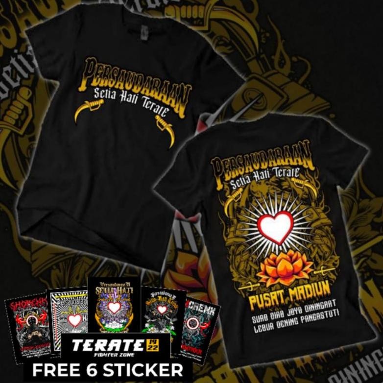 Terbaru Kaos Psht Sh Terate Motif Biru Desain Distro Bahan Cotton Knitto Sablon Dtf Viral