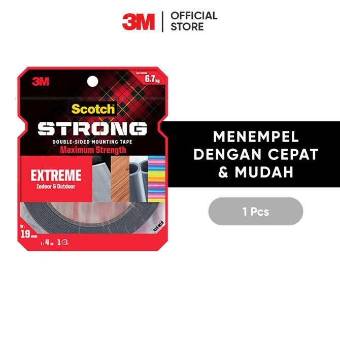 

3M Scotch Double Sided-Mounting Tape, Menahan hingga 9.7kg, 1 pc