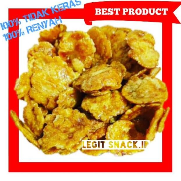 

500Gr Emping Manis Tipis Tidak Keras / Kripik Belinjo / Keripik Emping Mini Kecil Melinjo Manis