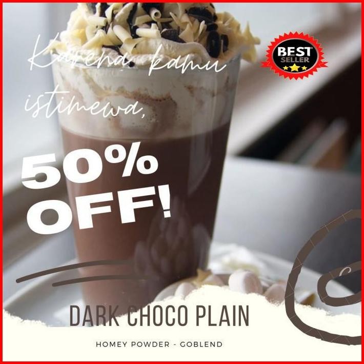 

Plain Bubuk Minuman Dark Choco 1Kg - Bubuk Dark Choco Plain 1Kg Termurah 100 % Original