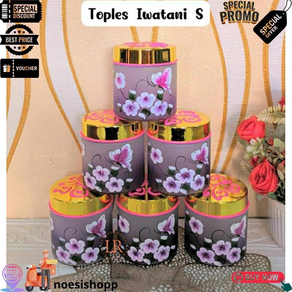 Toples Kaca Lebaran Kedap Udara , Toples Kue Kering Lebaran , Toples Kaca Kedap Udara Motif Timbul ,