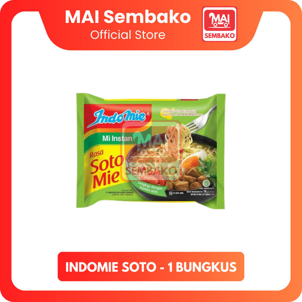 

Indomie Soto 1 Bungkus - Mie Instan Indomie Soto Mie