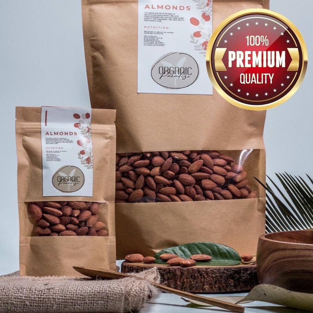 

Roasted Almond 250gr / Kacang Almond Panggang 250gr Premium FRESH ROAST Organic Paradise