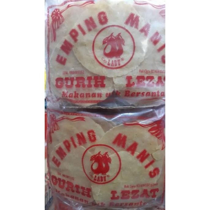 

EMPING MENTAH MANIS CAP LABU / BELINJO MENTAH MANIS CAP LABU 300 GRAM