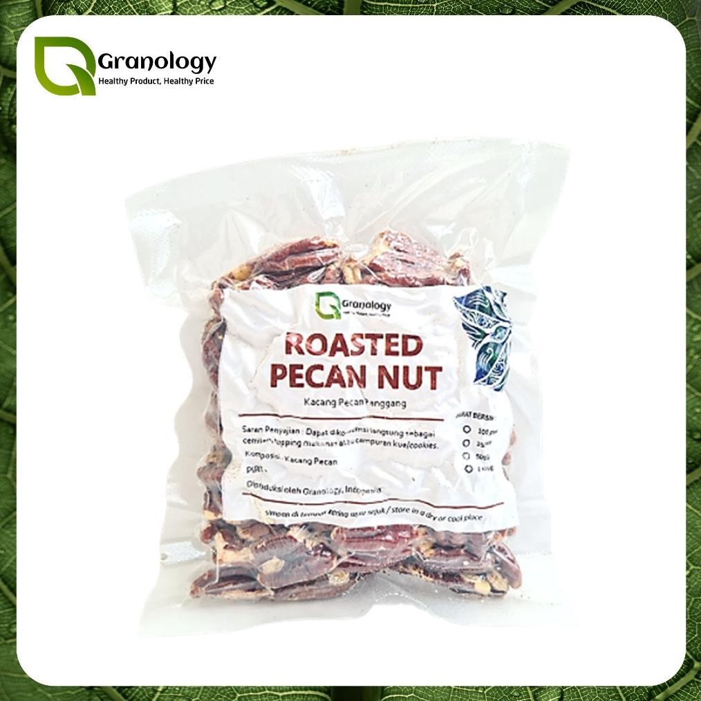 

Kacang Pecan Oven / Roasted Pecan Nut (100 gram) by Granology