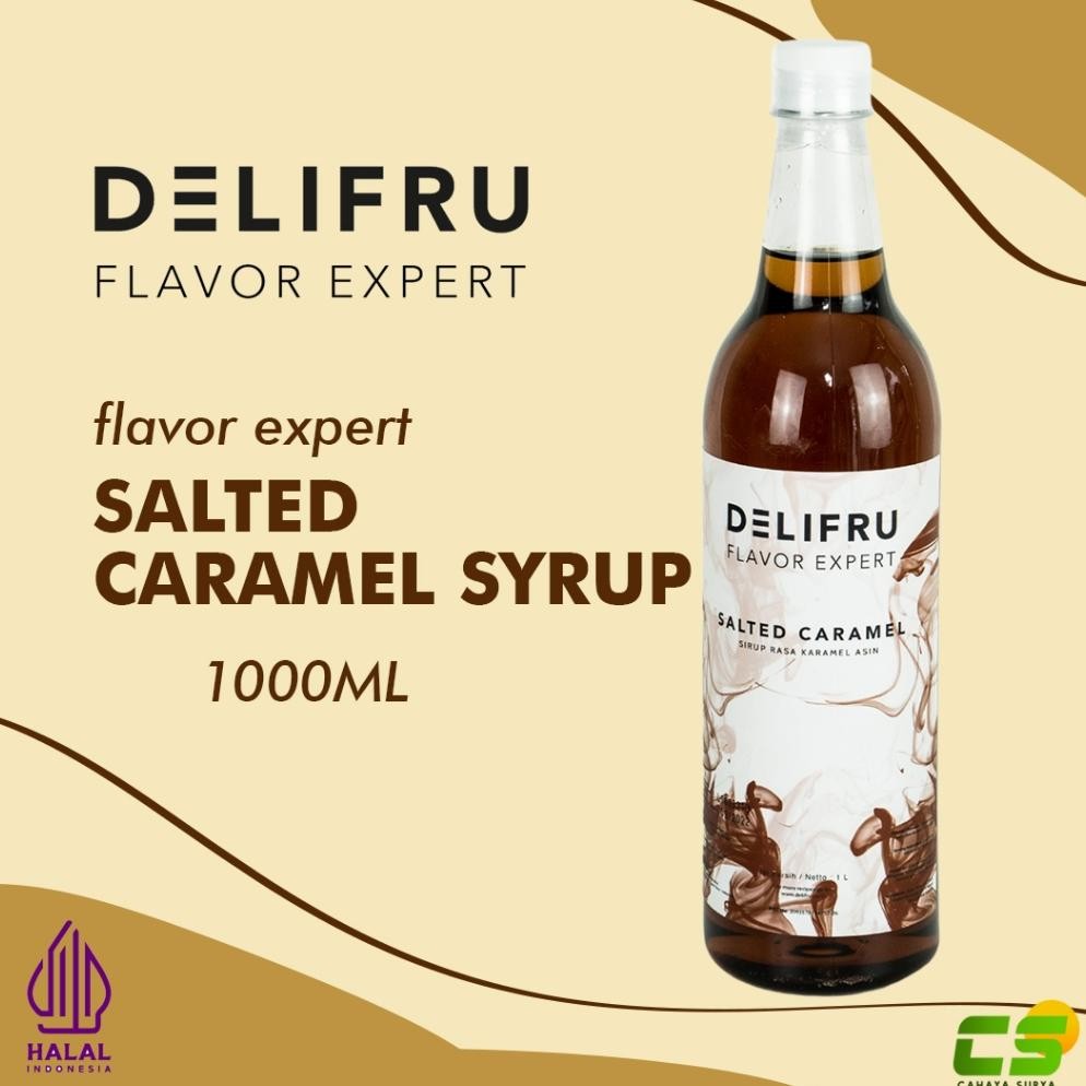 Delifru Syrup/Sirup - Salted Caramel Syrup 1 ml