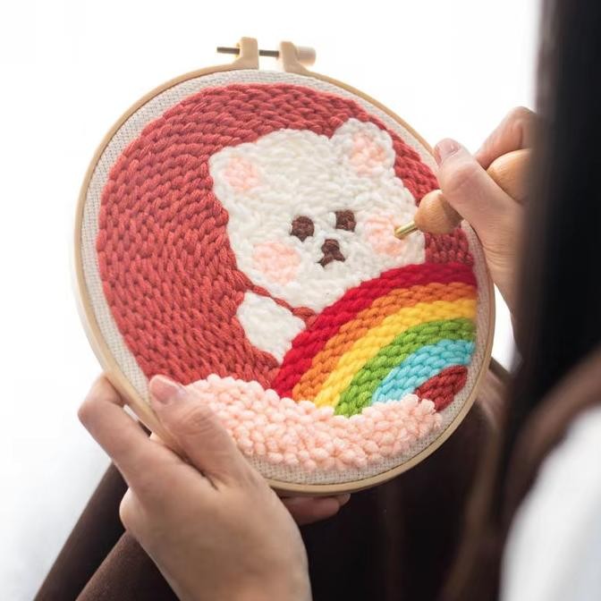

Diy Punch Needle Kit (Kerajinan Tangan Menyulam)