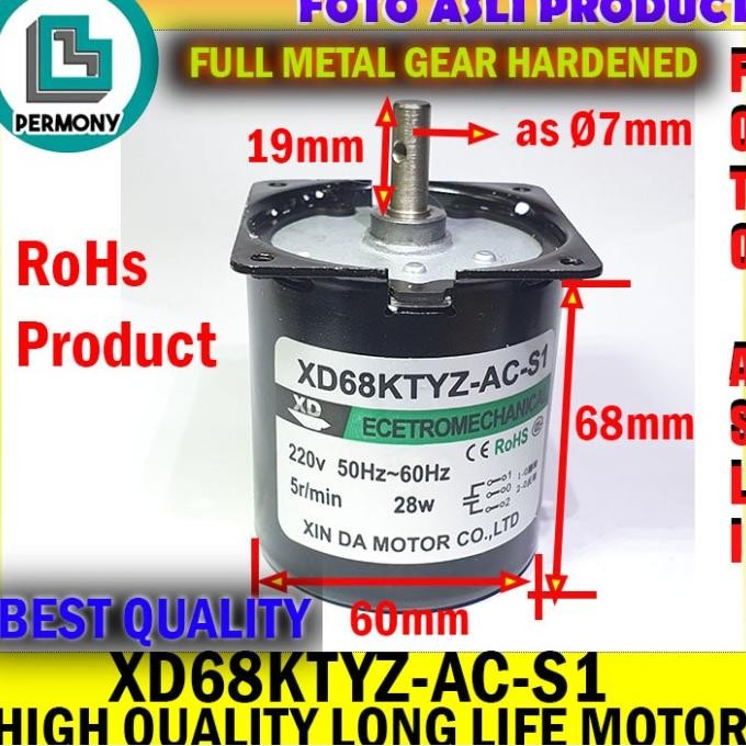 68KTYZ XD68KTYZ dinamo motor gearbox gear box high quality [terbaik]