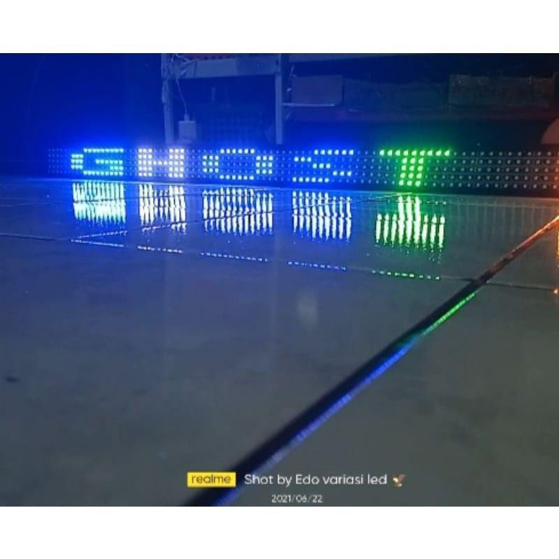 Strobo Running Text 4Baris Wifi Setting Tex Via Wifi 12V&24V