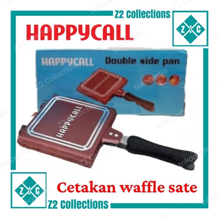 Double side pan HAPPYCALL cetakan corndog wajan teflon waffle sate