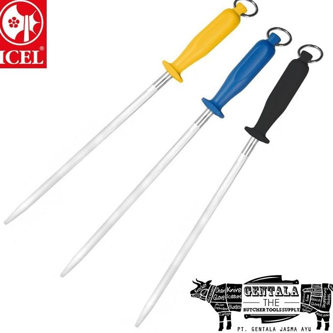 Asahan ICEL, Butcher Sharpening Steel 30cm Round Regular Cut