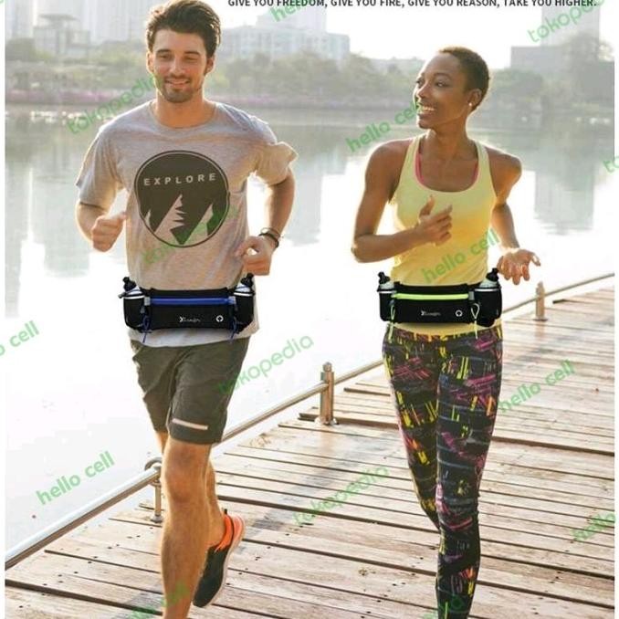 Tas Free 2 Botol Minum Tas Lari Jogging Botol Tas Pinggang