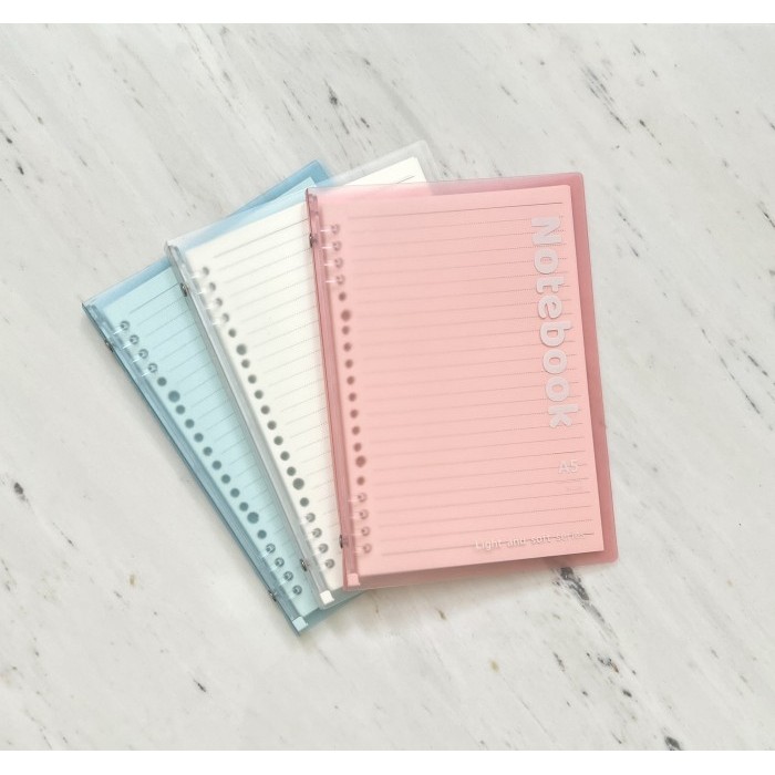 

A515 Koob. Compact Slim A5 Loose Leaf Ring Refillable Binder Notebook