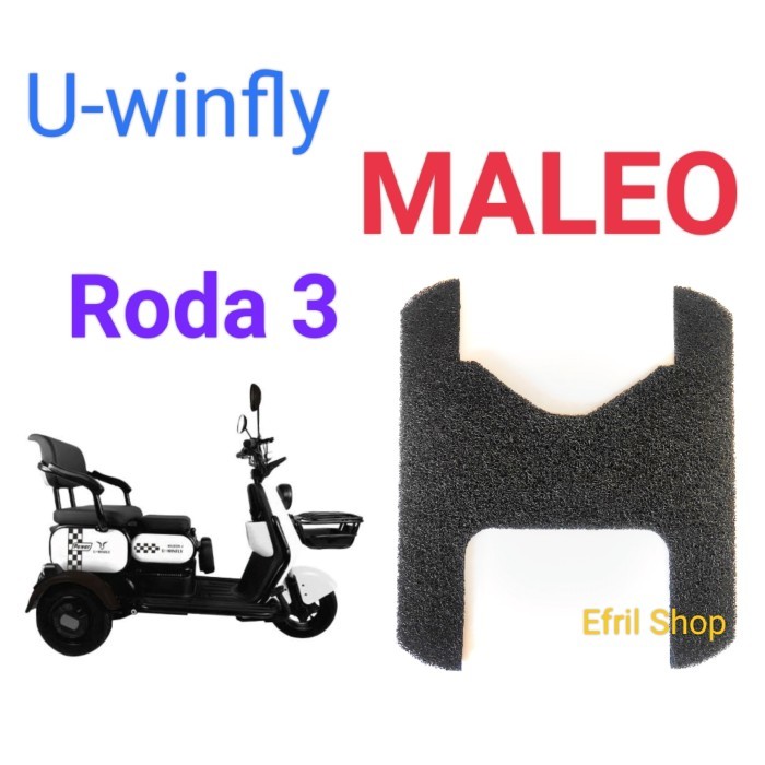 Karpet sepeda motor listrik UwinFly Maleo roda tiga MALEO roda 3