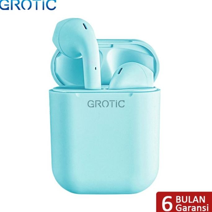 Grotic Headset Bluetooth Inpods 12 Tws Macaron Earphone Wireless